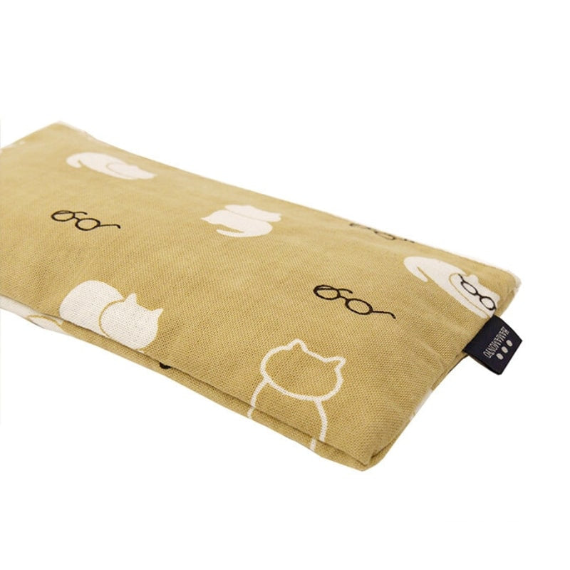 Beige kat japansk pung