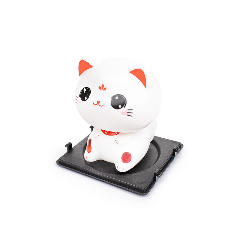 Bevægelig Solcelledrevet Lykkekat - Kawaii