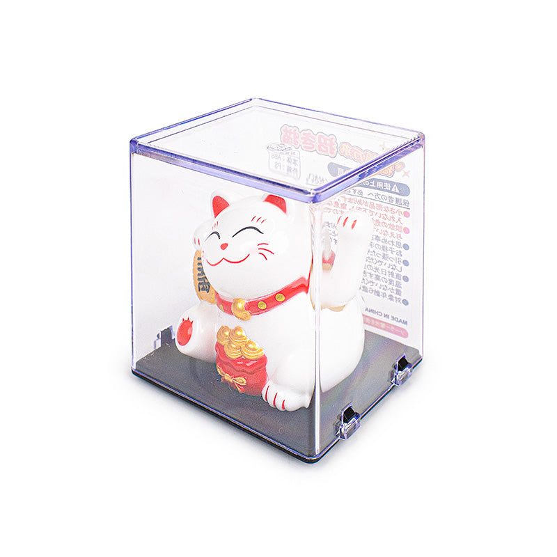 Bevægelig Solcelledrevet Maneki Neko Kat - Lykke