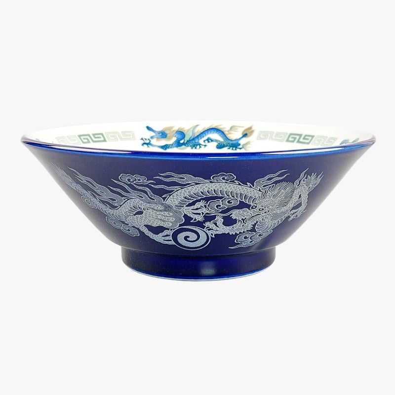 Blå japansk Ramen-skål