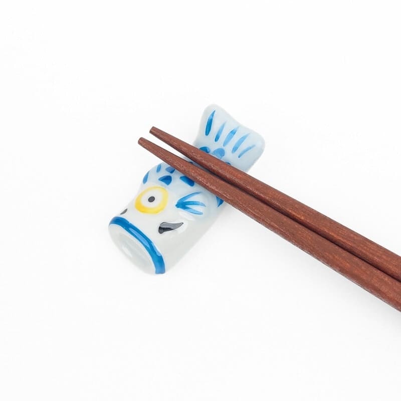 Blå Koinobori japansk spisepindeholder