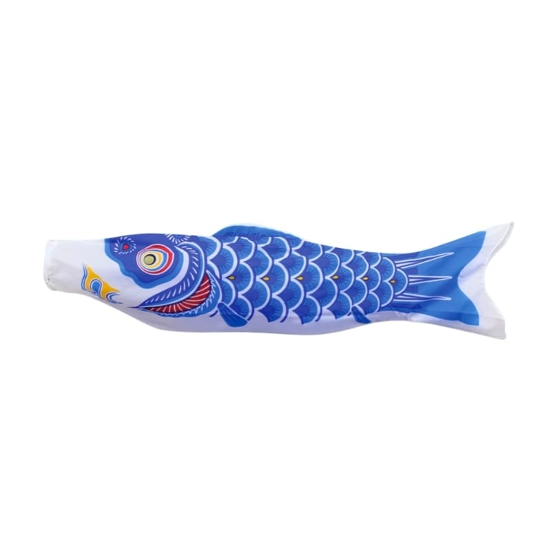 Blå traditionel japansk koinobori - 100 cm