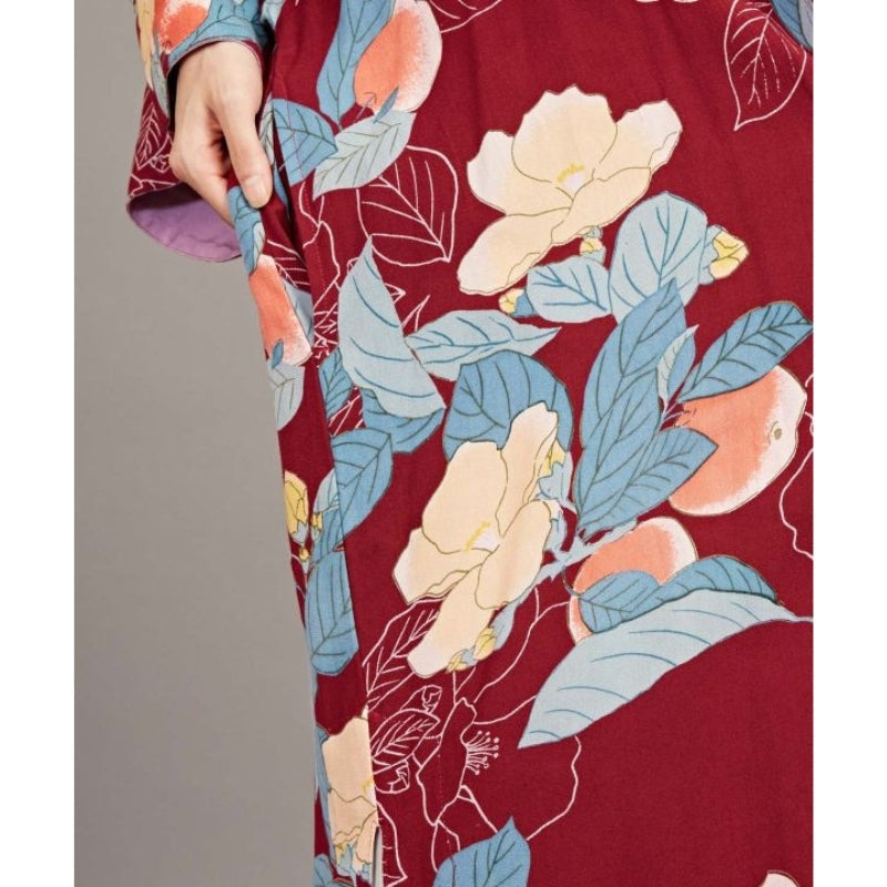 Blomstret kimonojakke til kvinder