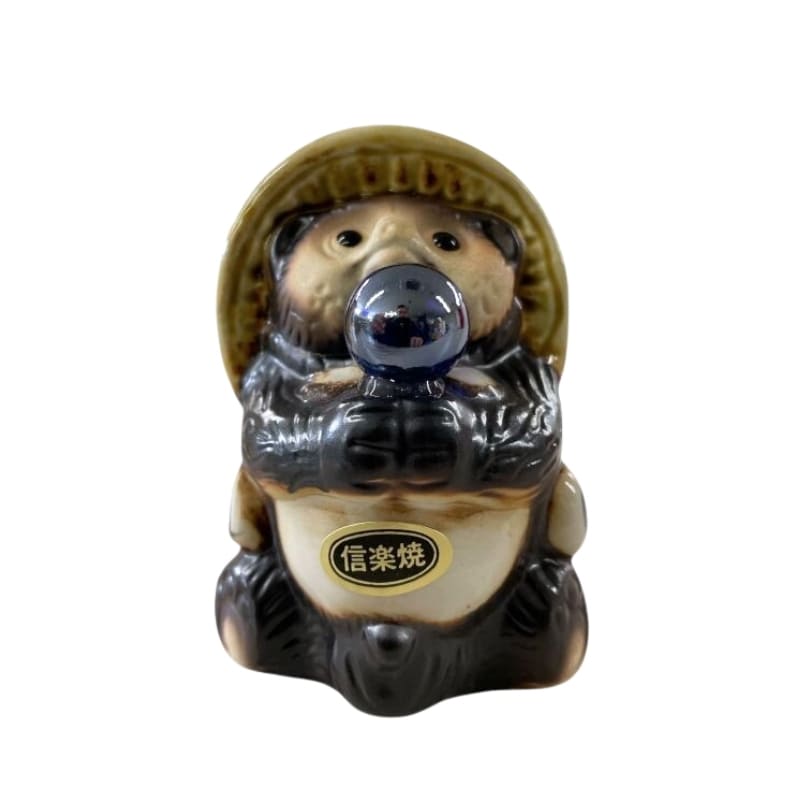 Blue Pearl Tanuki figur