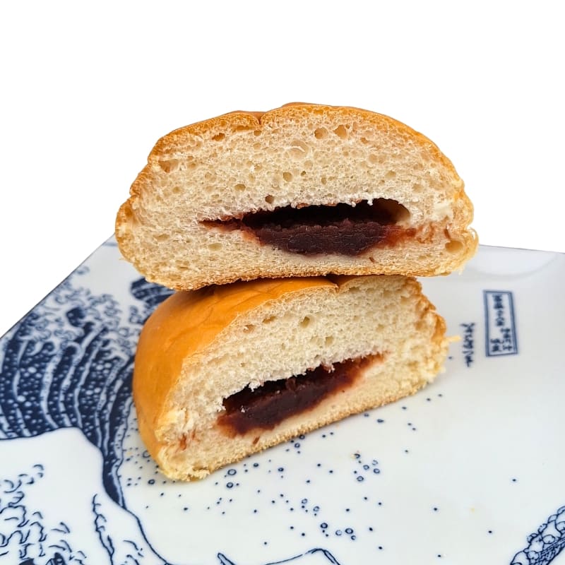 Briochebrød med fyld af røde bønner