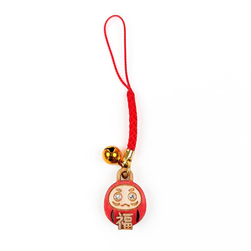 Daruma nøglering i træ