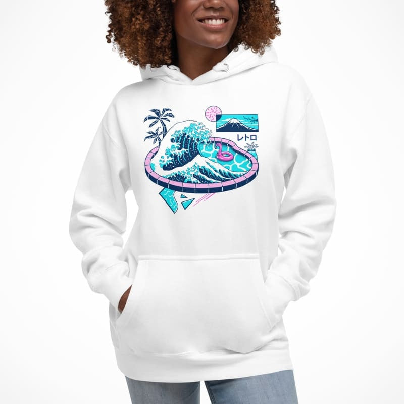 Den store pool i Kanagawa Japansk sweatshirt
