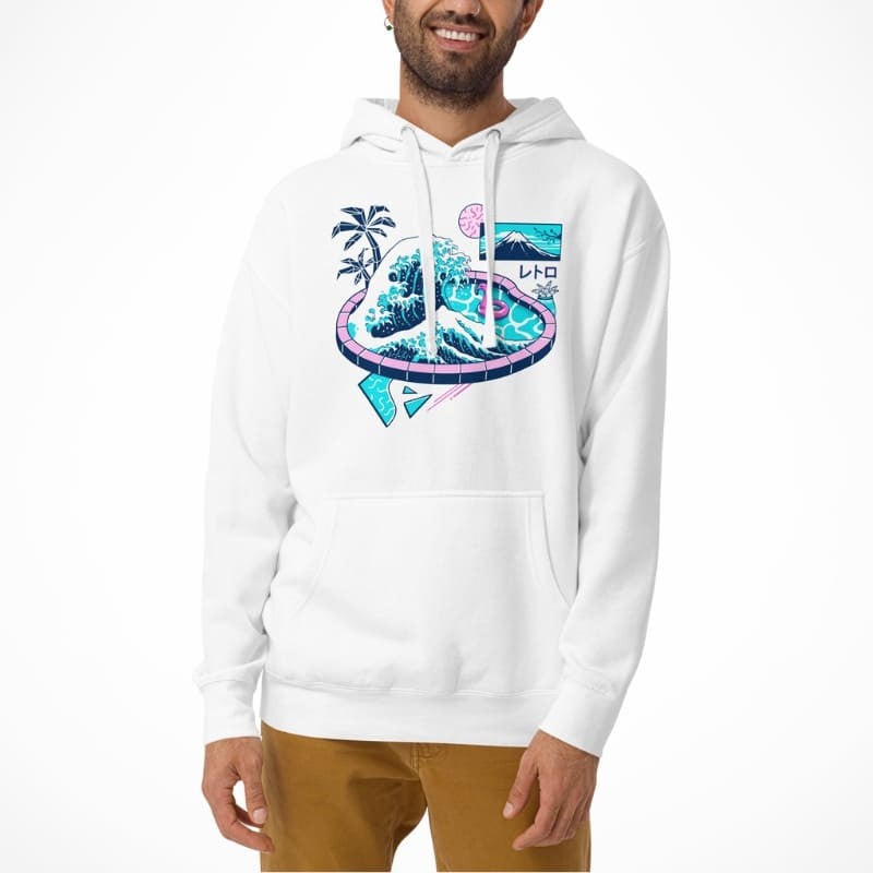 Den store pool i Kanagawa Japansk sweatshirt