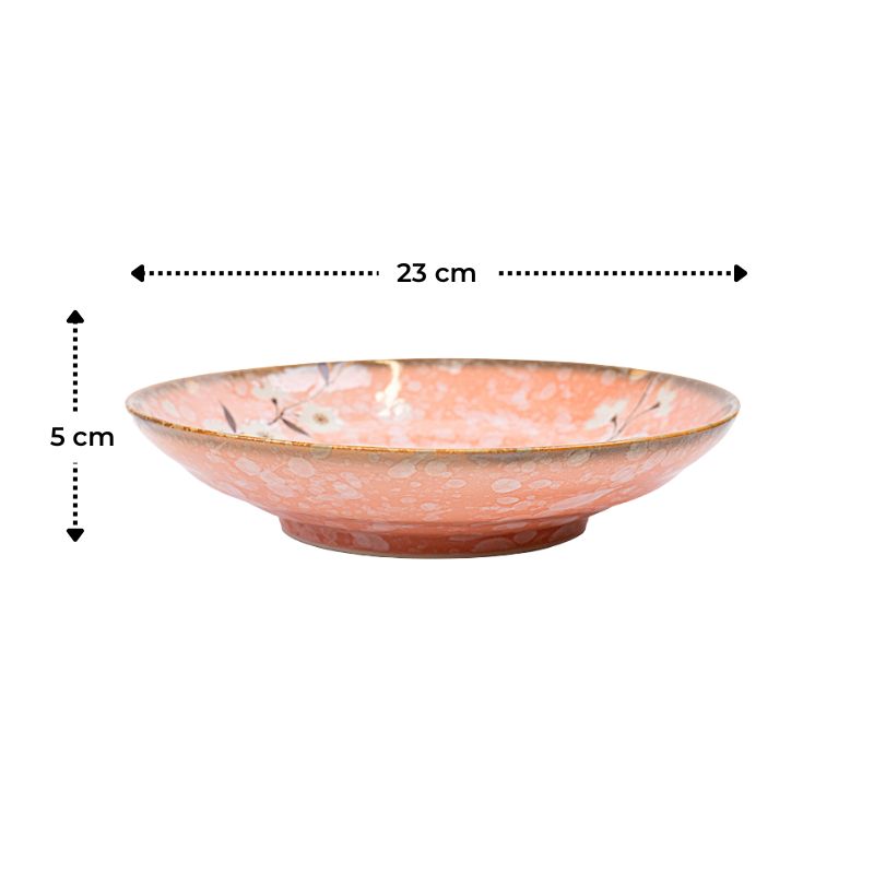 Dyb Japansk Tallerken - Pinku Sakura