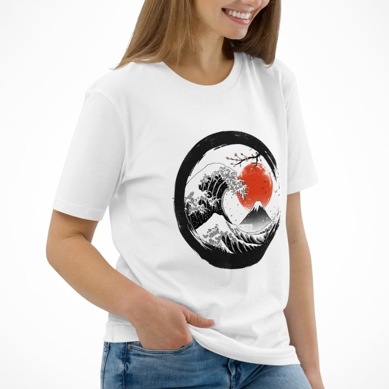 Enso Kanagawa japansk T-shirt