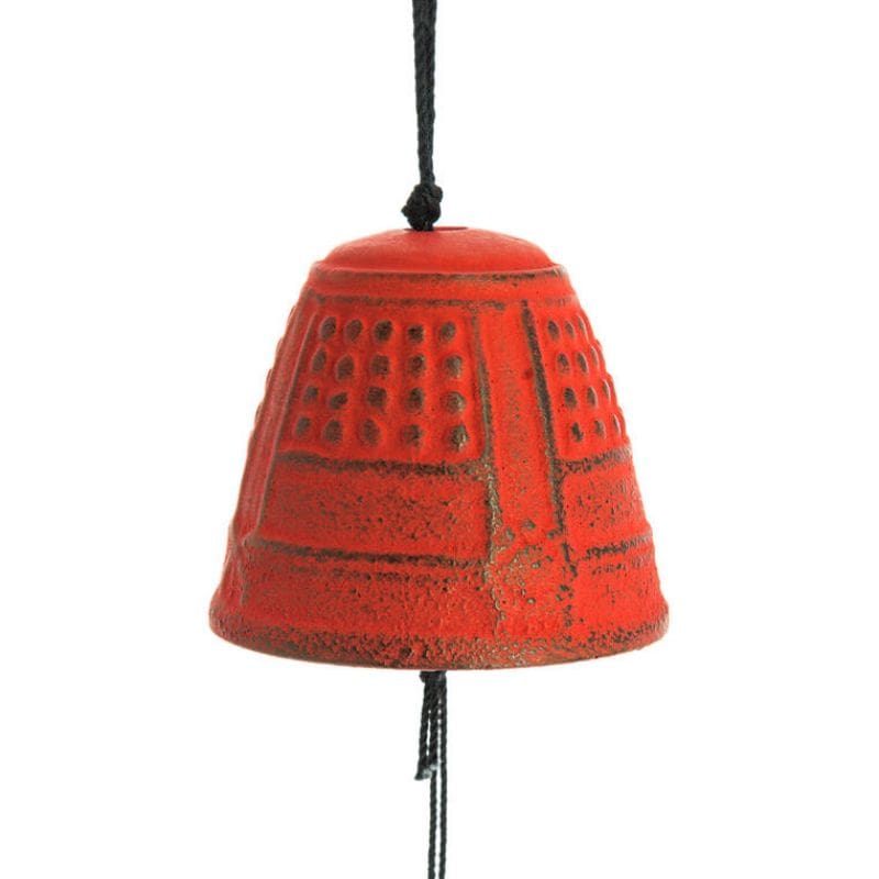 Furin Iwachu japansk klokkespil rød - 4,5 cm