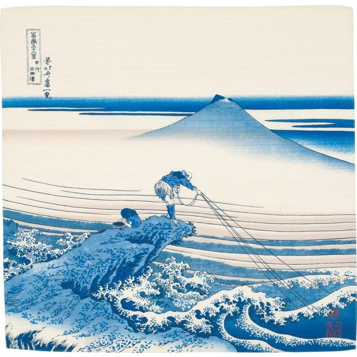 Furoshiki Mount Fuji Blå - 48x48 cm