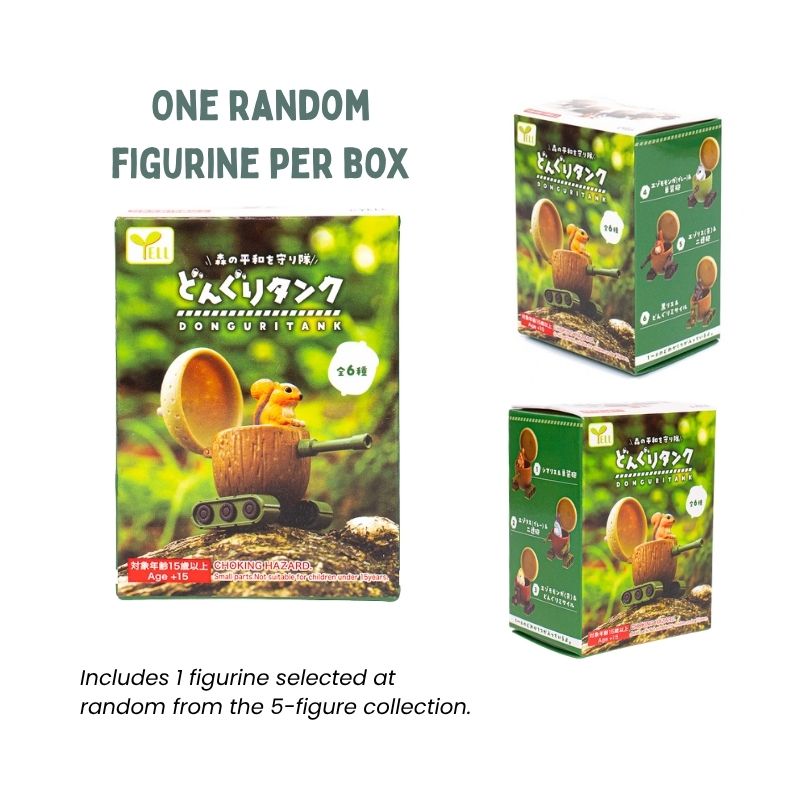 Gachapon Figur - Egern i en Kampvogn