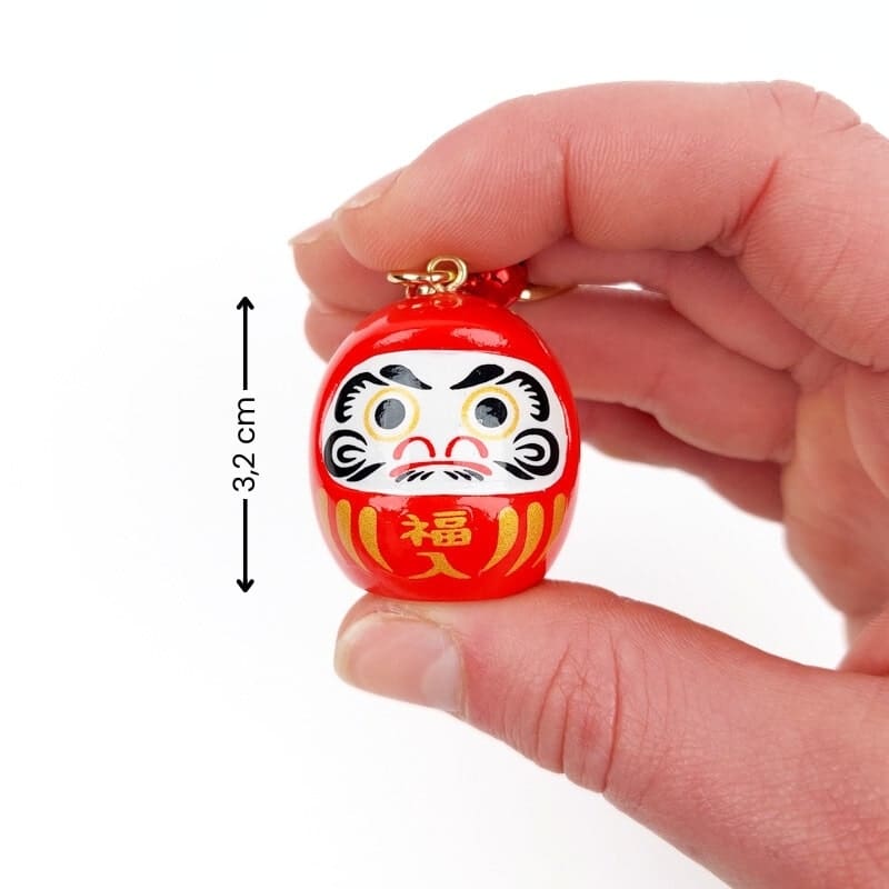 Grand Daruma nøglering - Farve efter eget valg