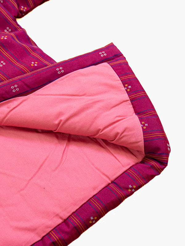Hanten-jakke Dame – Lyserød Shima ni Hishi