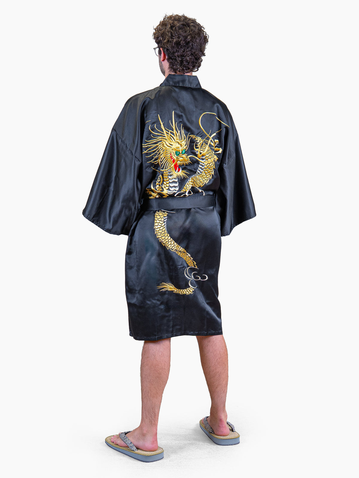 Happi-kimono Herre Oversize – Gylden Drage