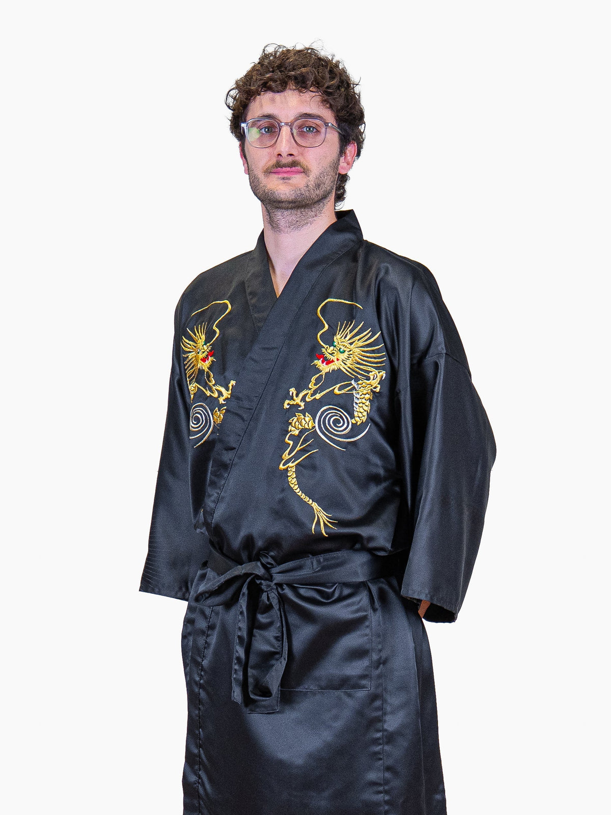 Happi-kimono Herre Oversize – Gylden Drage