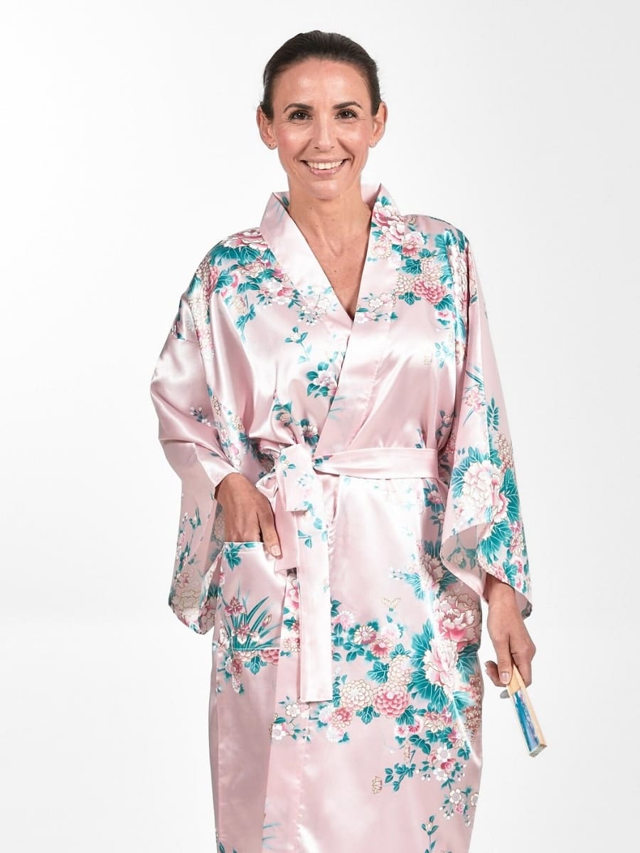 Happi Kimono Peony & Iris til kvinder Én størrelse