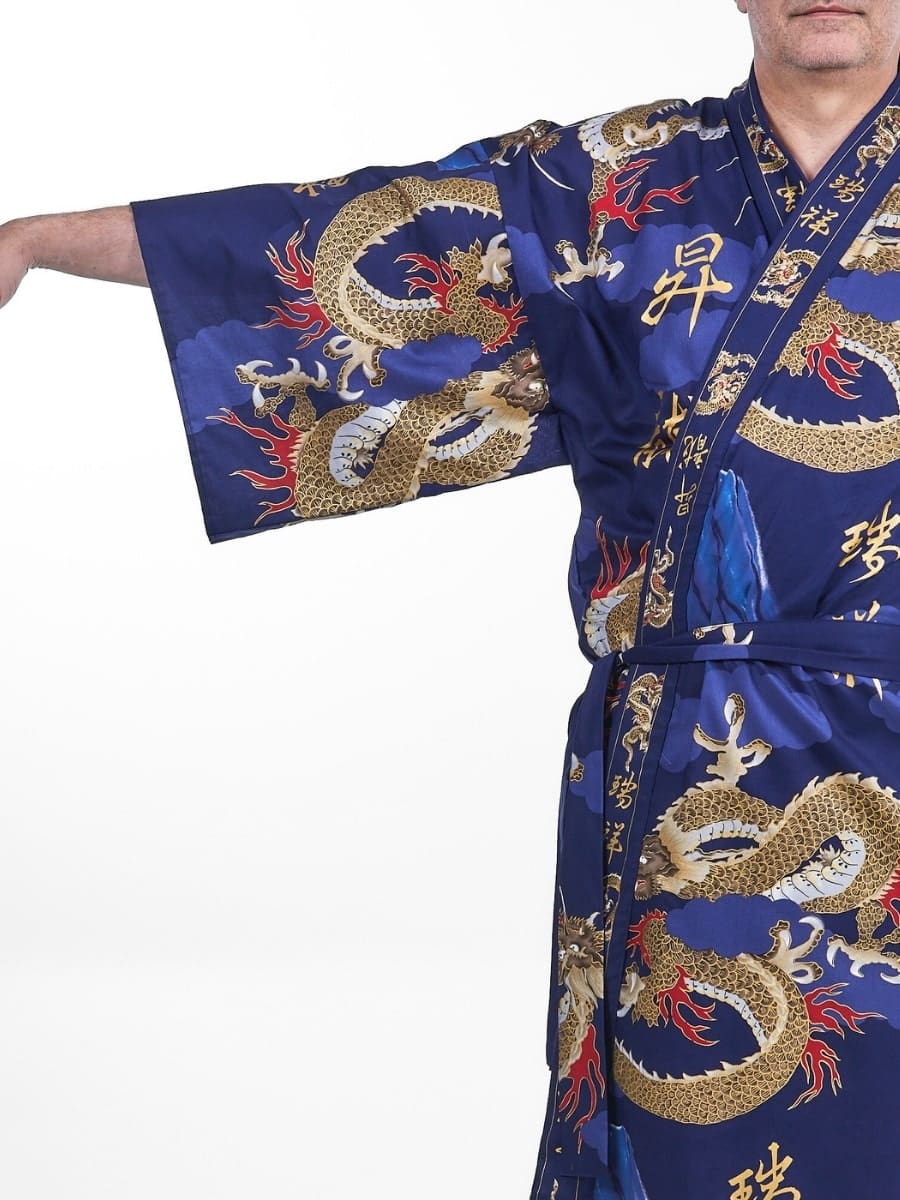 Happi Man Dragon Kimono Én størrelse