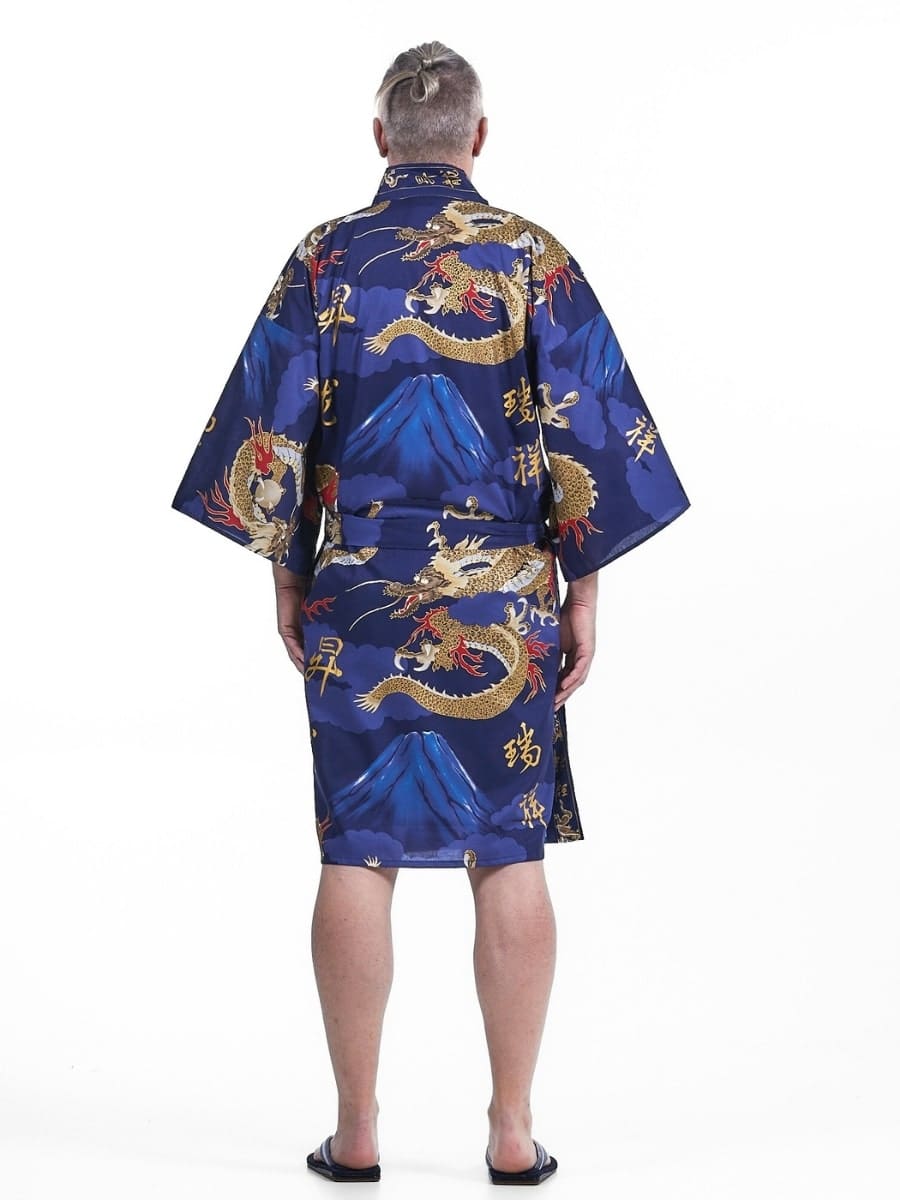 Happi Man Dragon Kimono Én størrelse