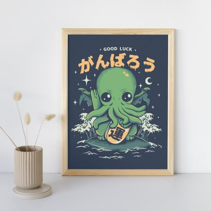 Held og lykke japansk plakat A3