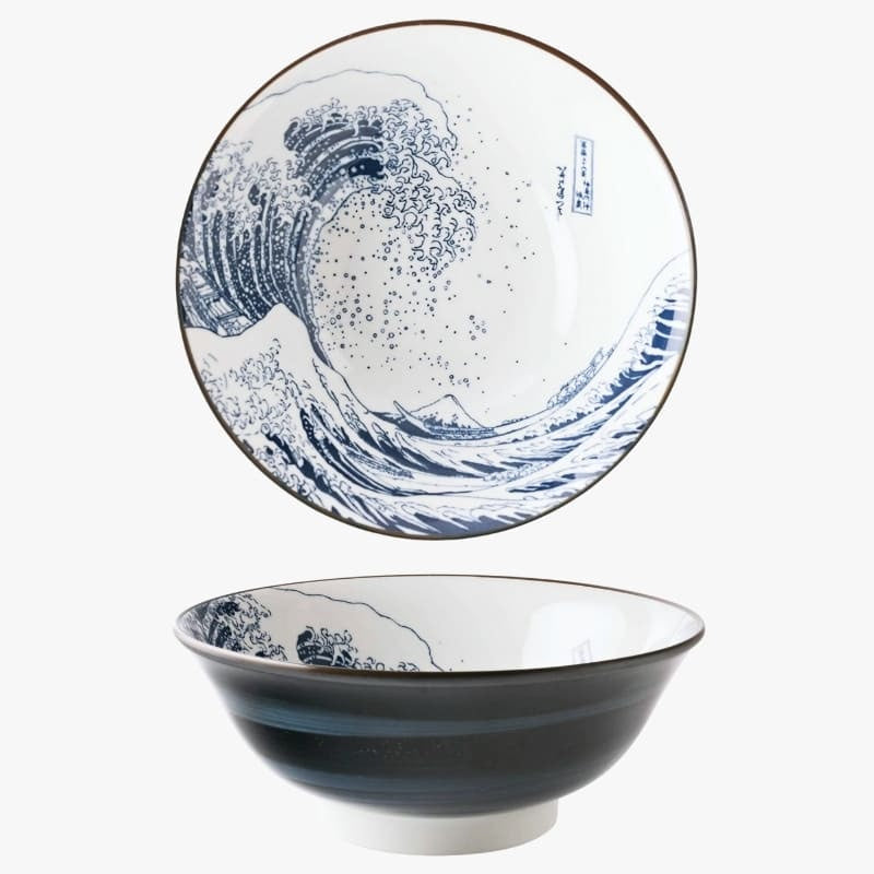 Hokusai japansk Ramen-skål