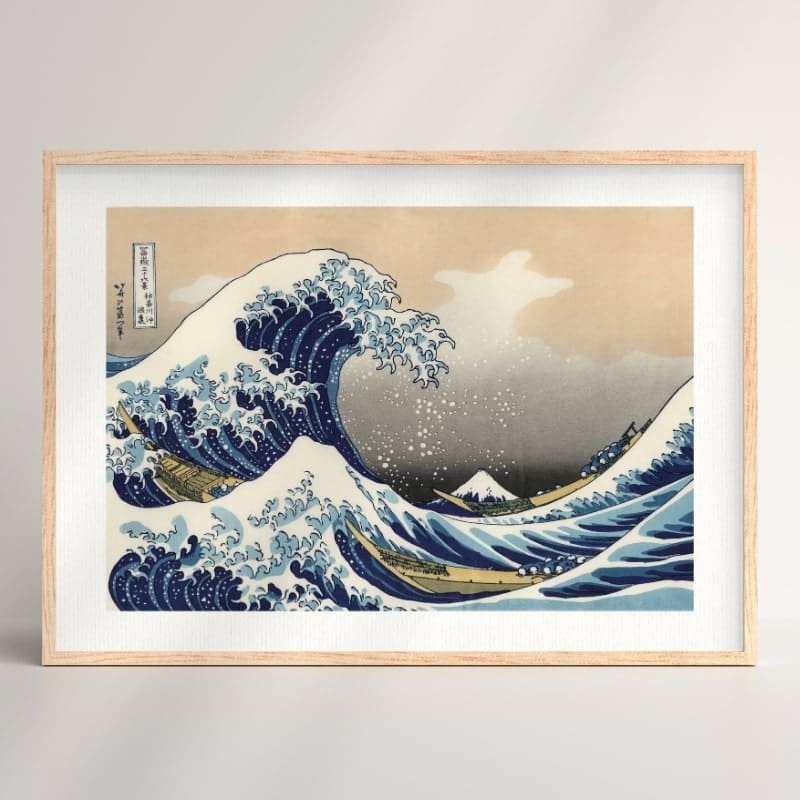 Hokusai Wave Kanagawa plakat A3
