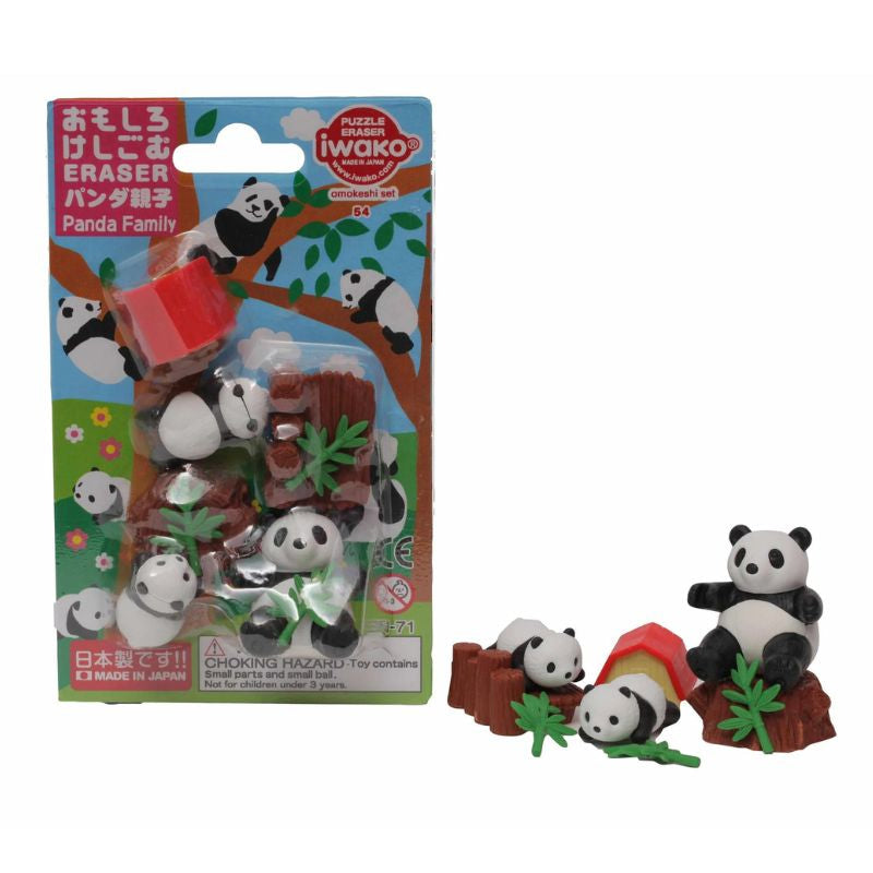 Iwako Panda japansk viskelæder