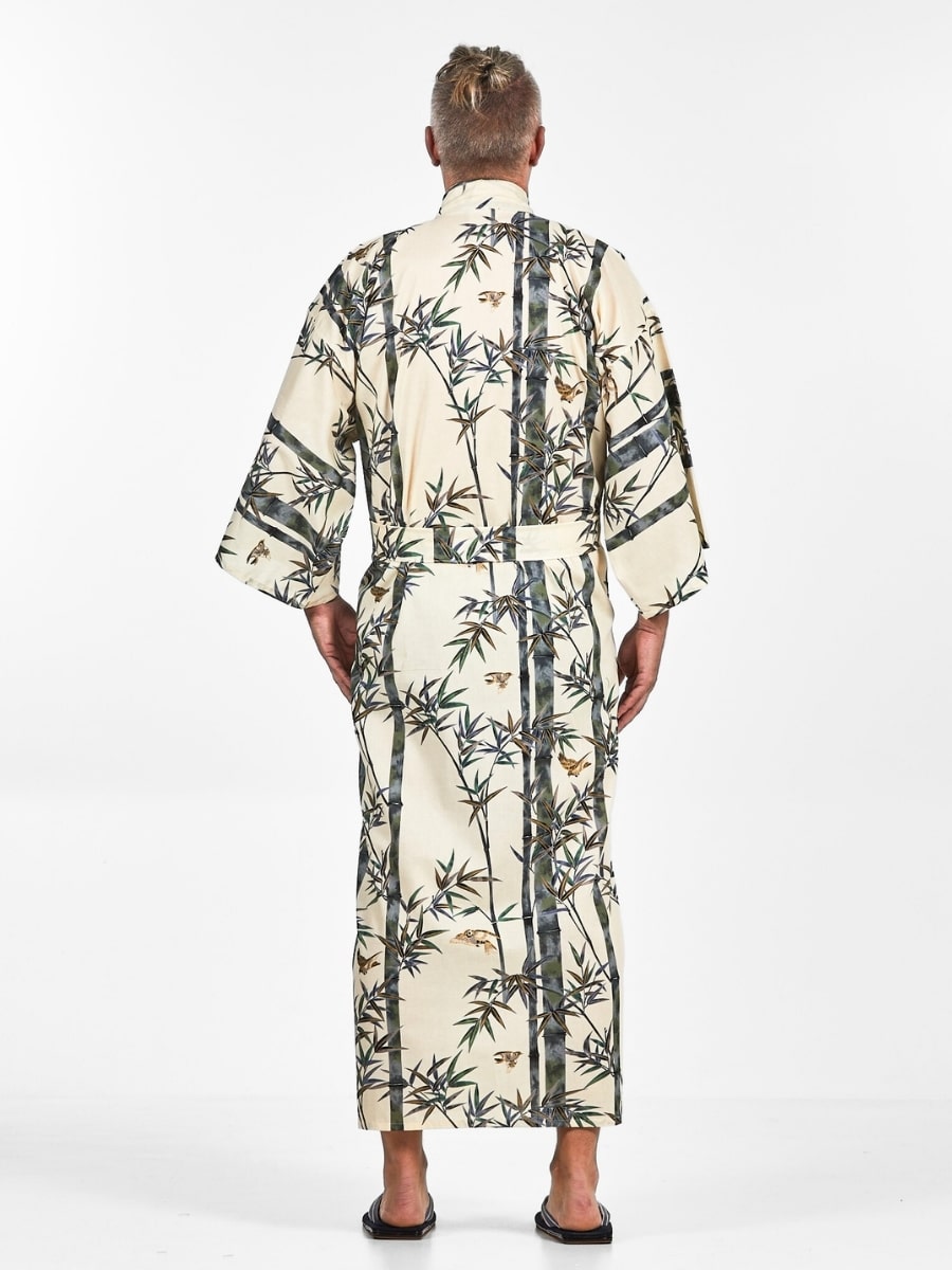 Japansk bambus-kimono til mænd Én størrelse