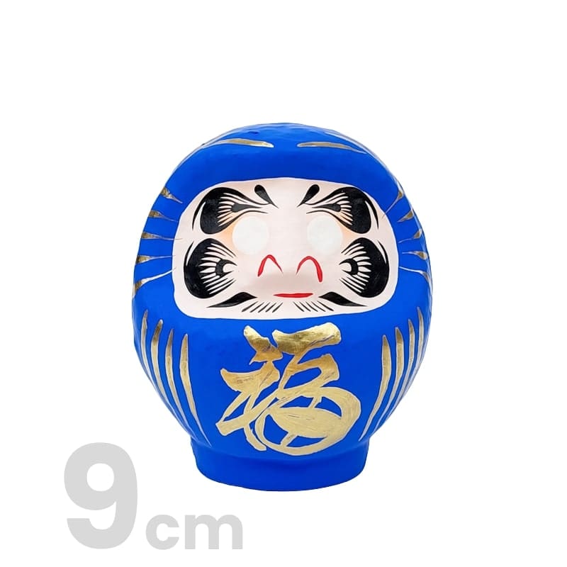 Japansk blå daruma - 9 til 15 cm 9 cm