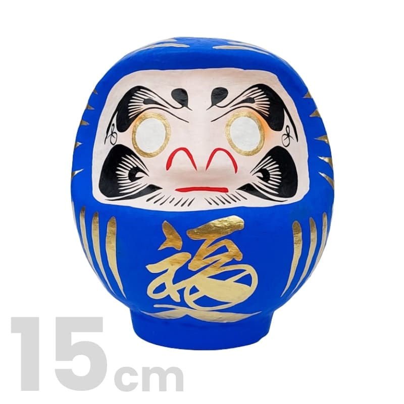 Japansk blå daruma - 9 til 15 cm 15 cm