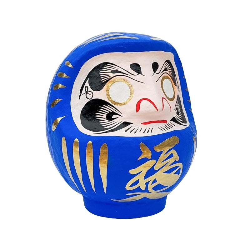 Japansk blå daruma - 9 til 15 cm