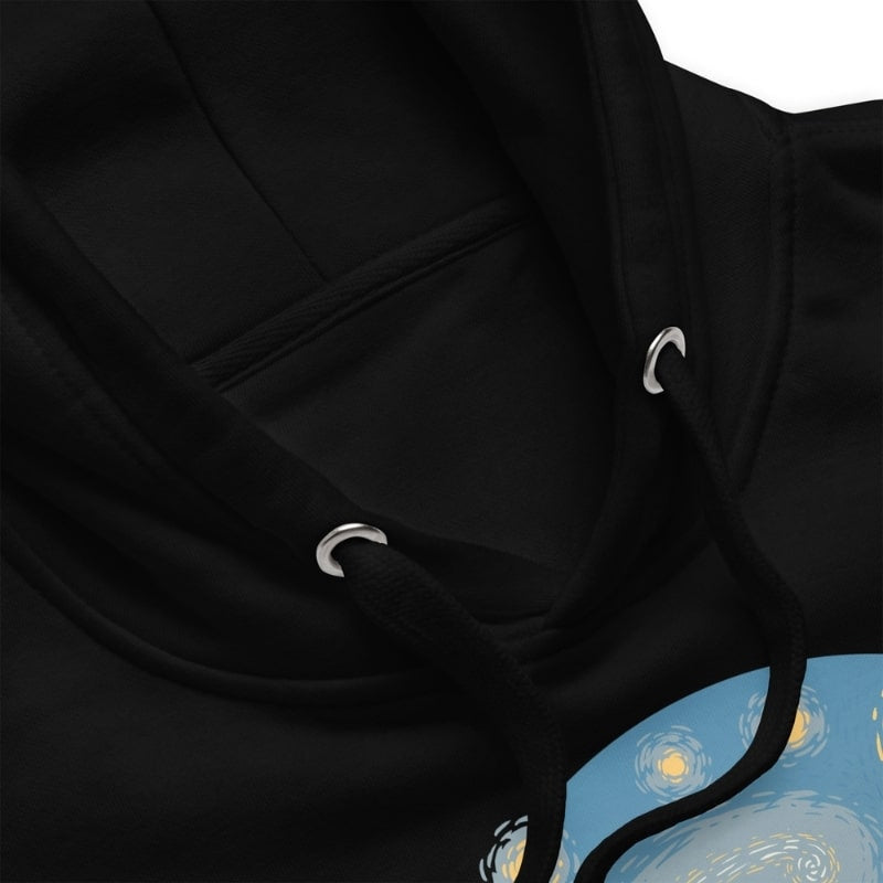 Japansk bølge og stjerneklar nat-sweatshirt