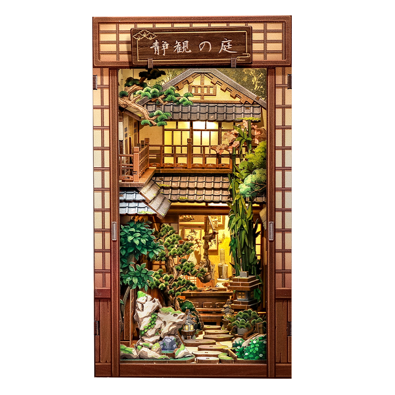 Japansk book nook Serene Courtyard