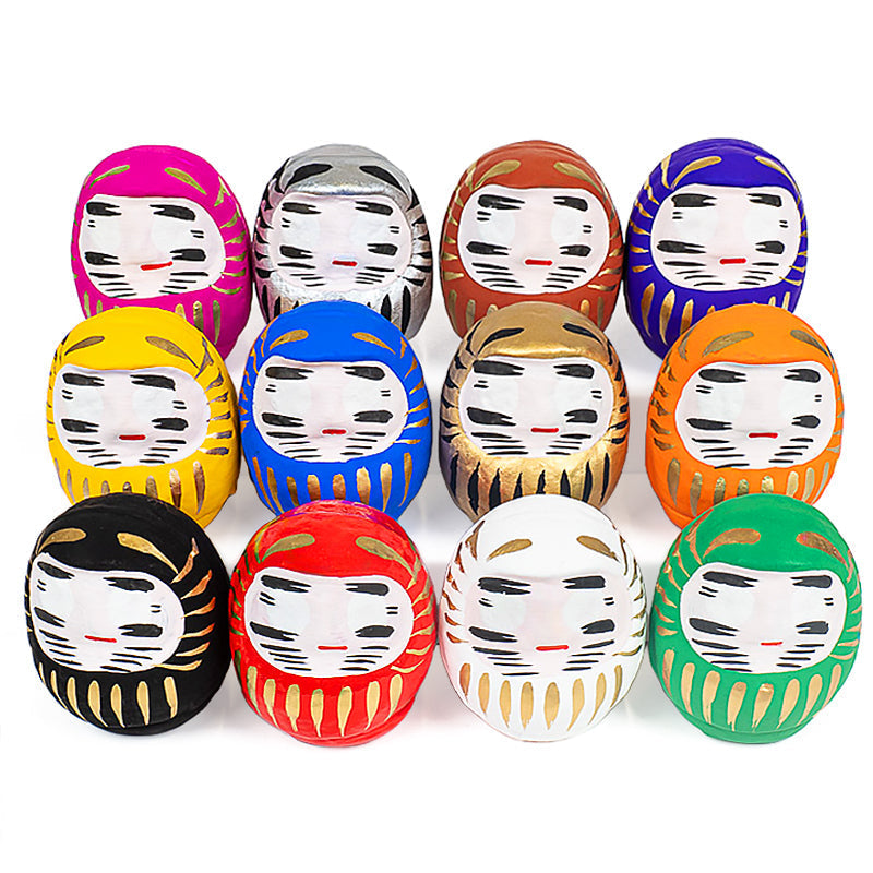 Japansk Daruma 6 cm - Flere Farver