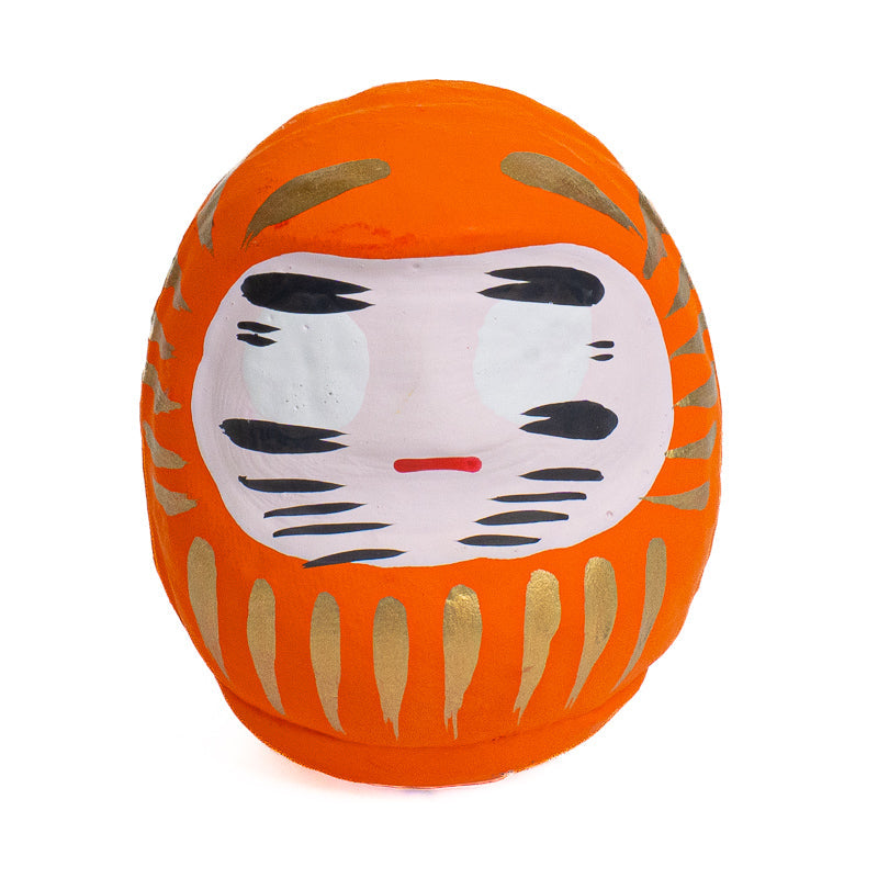 Japansk Daruma 6 cm - Flere Farver Orange