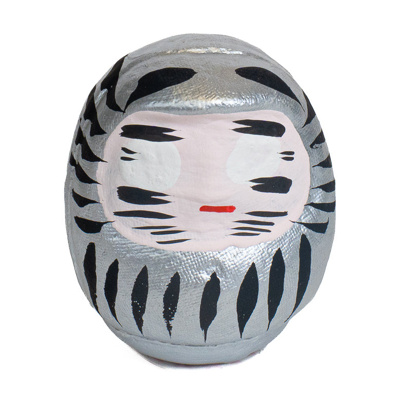 Japansk Daruma 6 cm - Flere Farver Sølv