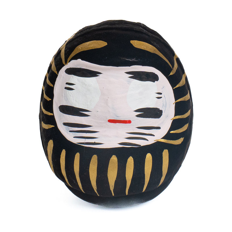 Japansk Daruma 6 cm - Flere Farver Sort