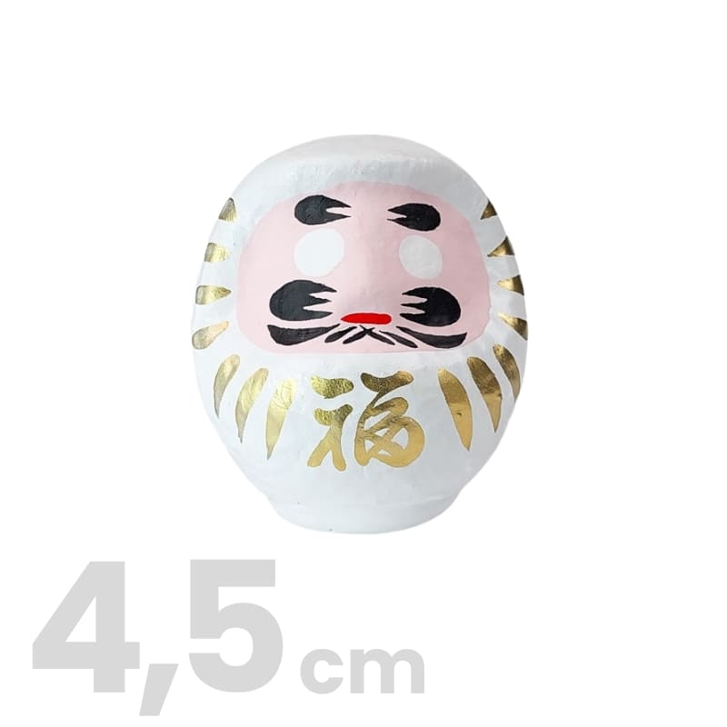 Japansk daruma hvid - 4,5 cm