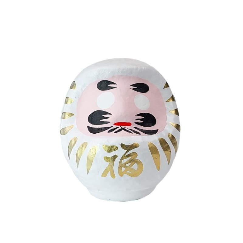 Japansk daruma hvid - 4,5 cm