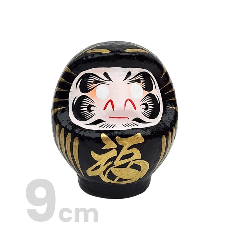 Japansk Daruma Sort - 9 til 15 cm 9 cm