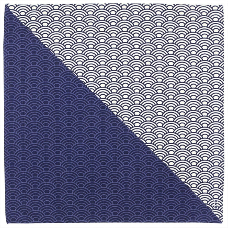 Japansk Furoshiki Seigaiha - 50x50 cm