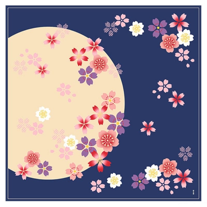 Japansk Furoshiki Shizuka Sakura - 90x90 cm