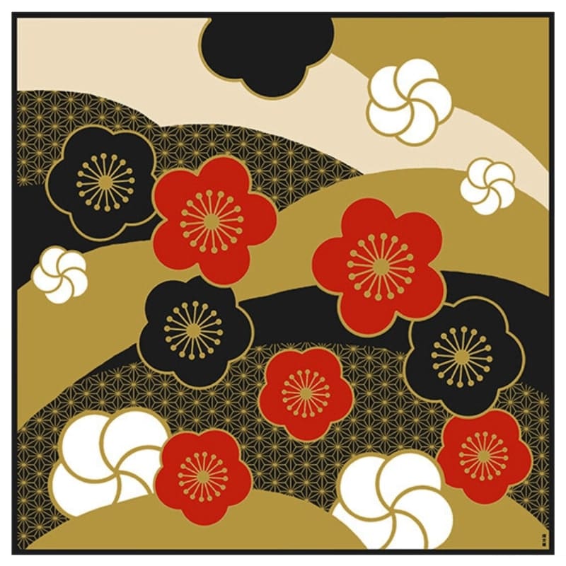 Japansk Furoshiki Ume Nishiki - 90x90 cm