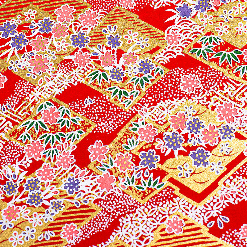 Japansk Goshuin Bog Mino Washi - Rød