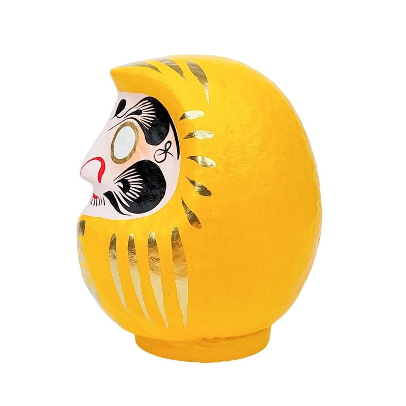 Japansk gul daruma - 9 til 15 cm