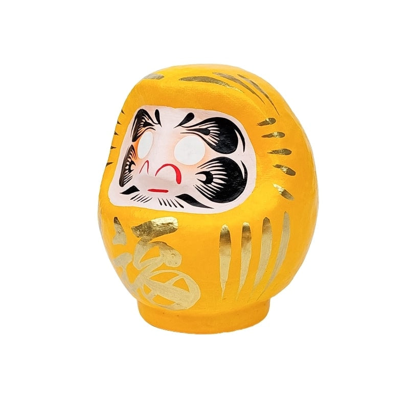Japansk gul daruma - 9 til 15 cm
