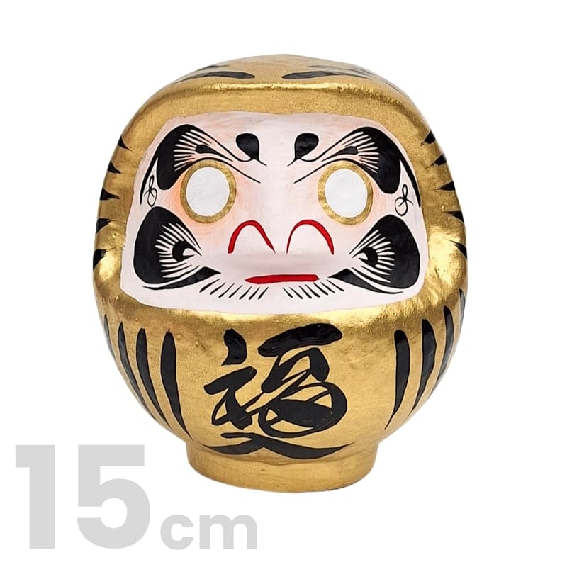 Japansk gylden daruma - 9 til 15 cm 15 cm