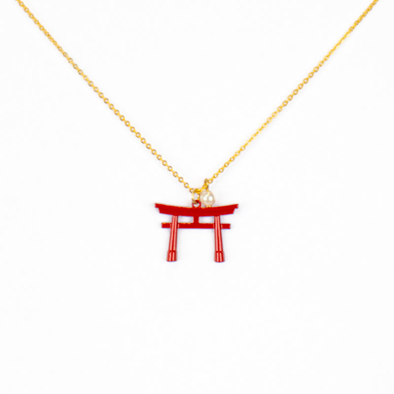 Japansk halskæde med Torii-vedhæng