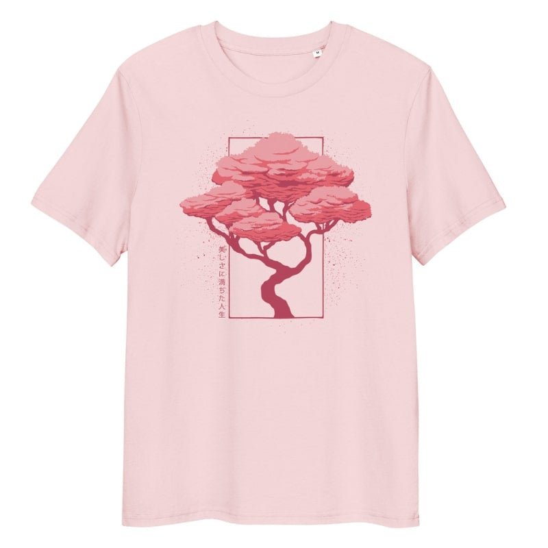 Japansk Hanami T-shirt S / Lyserød